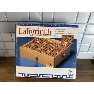 Labyrinth Wooden Puzzle (No. 190, Cardinal Industries) Vintage 1997 Complete